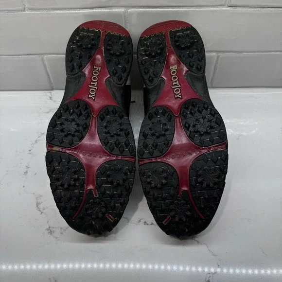 Footjoy Greenjoys Mens‎ 10.5 M Golf Shoes White Brown Saddle - Picture 14 of 15